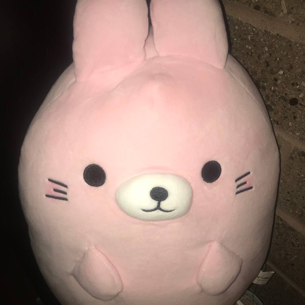 Takashoji Pink Plush Bunny Round 1 Brand New With Tags Soft 14”